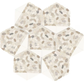 Seashell Tri-Hex Pebble - stone tile